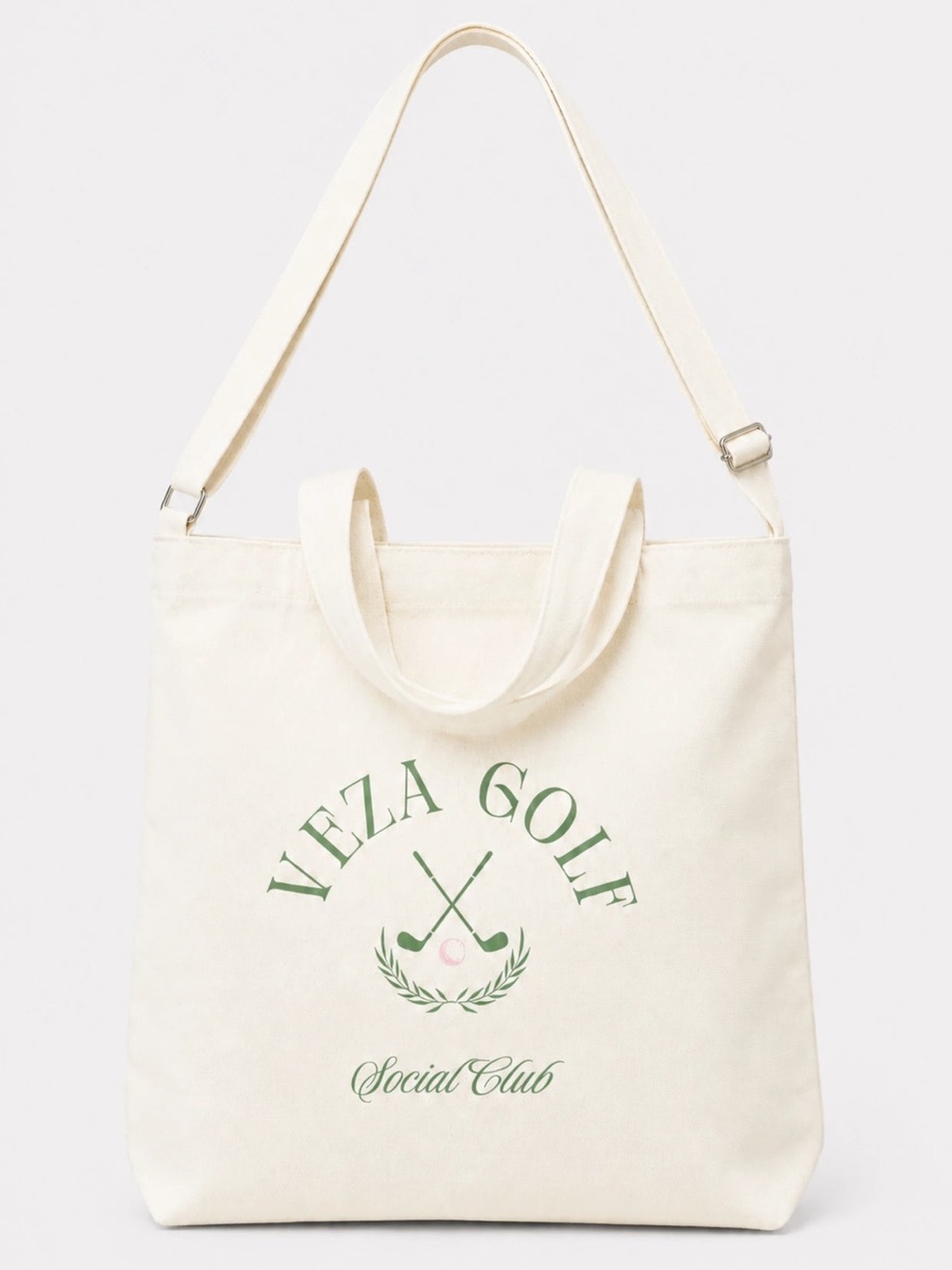 Veza Golf Social Club Cream Canvas Tote